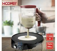 Piastra per Crepes 1200W Pancake Piadine Dolci Salate Crepiera Elettrica Creps