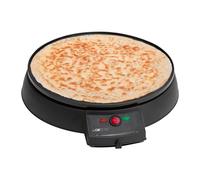 Clatronic CM 3372 Piastra per Crepes Maker crepiera scalda piadne elettrica antiaderente 29cm, 900W, Nero - nero 4006160511215