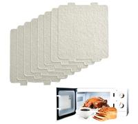 Piastra per forno a microonde, 8 pezzi, per forno a microonde, piastre di mica, copertura per conduttori d'onda, piastre di mica, isolamento termico, forno a microonde, accessori di riparazione per