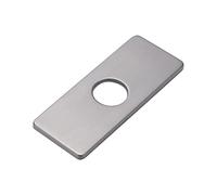 Piastra per foro per lavello da cucina, piastra di copertura del foro in acciaio inox, piastra di copertura rettangolare per rubinetto del lavandino del bagno cucina (grigio)
