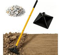 Piastra per Giardino 8 * 8 Pollici, Compattatore di Terreno Manuale Pesante | Attrezzo Pestatore da Terra In Acciaio con Manico Staccabile Antiscivolo da 120 Cm, per Livellare Terreno, Ghiaia(2.6kg)