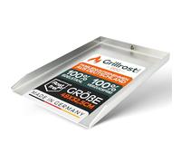Piastra per griglia in acciaio inox | Plancha 49x32,5 cm - adatta per Weber Genesis I | 4 mm di spessore