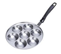 Piastra per grigliare il polpo a 7 fori con manico, padella per pancake, torte e poffertjes, S