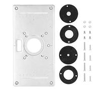 Piastra per Inserto per Tavolo del Router, Scheda di Vibrazione per Taglierina in Lega di Alluminio, Accessorio per Carpenteria con Piastra per Inserti da Tavolo per Lavorazione del Legno
