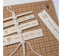 Piastra per intrecciatura portatile con bordo Macrame fatta a mano per accessori