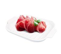 Piastra per pancetta con coperchio a spruzzo: padella per pancetta in | silicone ad alta temperatura per risultati croccanti, design scanalato che dissipa il grasso, pulita e veloce preparazione de