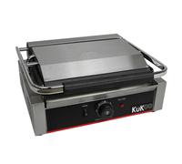 Piastra per Panini Carne Verdure Griglia Ghisa Professionale Rigata&Liscia 2200W