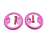 Piastra per pedale della bici per Wahoo per SpeedPlay, in lega, leggera, in argento, arcobaleno, rosa, verde, viola, nero, blu, oro, set di 2 con bulloni, compatibile con pedali Zero per ciclismo