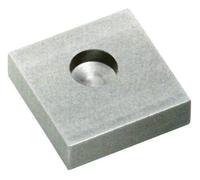 PIASTRA PER PERNO INFERIORE PER CANCELLI (Ø 18/20 mm. Misura est. 60x60 mm.)