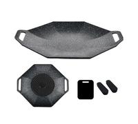 Piastra per piano cottura - Padella per griglia facile da pulire con porta guida olio per cucina, padella salvaspazio per uso dom | Bistecchiera rivestita in pietra medica per piano cottura elettrico