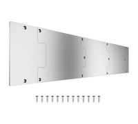 Piastra per porta interna | Piastra protettiva per porta in metallo | Protezione battiscopa in acciaio inossidabile | Previene, ammaccature, | Per il bagno, la sala studio, il garage, l'u