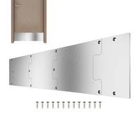 Piastra per porta interna | Piastra protettiva per porta in metallo | Protezione battiscopa in acciaio inossidabile | Previene, ammaccature, | Per il bagno, la sala studio, il garage, l'u