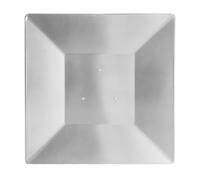 Piastra per riscaldamento da terrazza con riflettore - Calore quadrato Deflex per riscaldamento a piramide | Copertura esterna universale con fori pre-nati, in alluminio durevole per tubo di vetro a 4