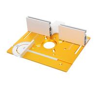 Piastra per Router da Tavolo in Lega di Alluminio per Lavorazioni | Portatile e Pratica, Compatibilità, Scale Chiare Resistenti All'usura, per Rifinitura, Incisione e Foratura