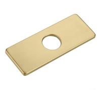 Piastra per rubinetto, copertura per rubinetto a foro singolo, struttura in acciaio inox per arredamento moderno del bagno (oro)
