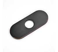 Piastra per rubinetto da 15,2 cm per lavabo da bagno, universale, adatta per bacini con 1 foro o 3 fori da 10,2 cm, piastra per rubinetto con rosetta, copertura per foro del rubinetto in acciaio