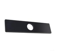 Piastra per rubinetto realizzata in acciaio inossidabile 304 con cuscinetto in schiuma per ridurre il movimento e bloccare le infiltrazioni d'acqua (nero)