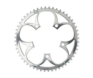 Piastra per strada per esterni t.a. 5bra zephyr 7075 shimano 9-10v. Argenté