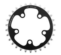 Piastra strada 5bra d.74 stronglight 30dts triplo nero alluminio 7075 9-10v.