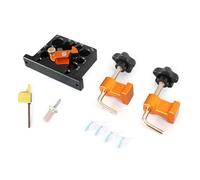 Piastra Per Taglierina Regolabile Tasselli Piastra Trapano In Lega Alluminio A 9 Fori Adatta Progetti Lavorazione Del Legno Precisi Strumento Da Falegname Professionale