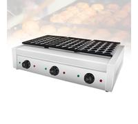 Piastra per Takoyaki Professionale,Macchina per Poffertjes-Mini Pancake Maker Elettrico-Struttura Rinforzata Calore Omogeneo Alta Efficienza per Ristorazione CHR e Snack(84)