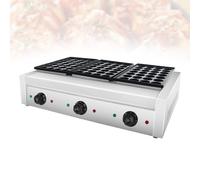 Piastra per Takoyaki Professionale-Mini Pancake Maker Elettrico,Macchina per Poffertjes-Tecnologia Termica Avanzata Corpo Inox per Stand di Ristorazione Rapida all Aperto(84)