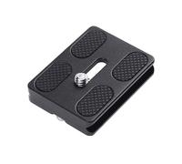 PIASTRA PER TREPPIEDE INF PU50 di montaggio per fotocamera a sgancio rapido, nero
