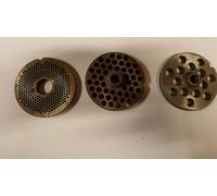 PIASTRA PER TRITACARNE ACCIAIO N. 12 ØFORI 10 MM