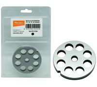 Reber Piastra per tritacarne N.12 F.14 Ø14 mm Acciaio temperato 8 fori