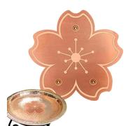 Piastra per vasca per uccelli in rame - Purificazione Cleaner Triple Point Support | Per tutte le stagioni per uccelli Patio Yard Accessorio | Giardino paesaggistico Natura Exhibit Park Acqua
