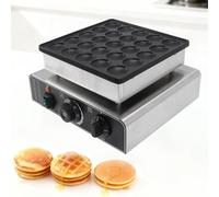 Piastra Per Waffle E Pancake, Macchina per Mini Pancake, Temperatura E Tempo Regolabili,Acciaio inossidabile,per La Cucina Di Casa, Ristorante,50~300 °C 25holes850W