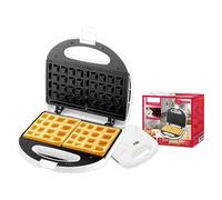 Piastra per Waffle Panini 750W Machina Elettrico Waffle a 2 Posti con Rivestimen