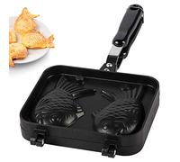 Piastra per Waffle Taiyaki, Stampo per Waffle Antiaderente a Forma di Pesce Tayaki Stampo per Torta a Forma di Pesce Taiyaki Stampo per Torta Doppia Padella Taiyaki Maker, per
