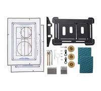 Piastra per WC compatibile con piastre di comando serie TECE, Invisible Piastre di pressione Piastrelle Attuatore, Dimensioni piastra 222 x 140 mm, dotata di piastra di pressione e accessori