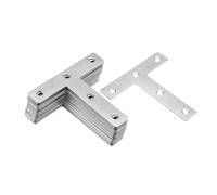 Piastra piatta forma T 80mmx80mm angolo staffa angolare staffe riparazione 20pz.