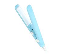 Piastra Piccola per Capelli, Piastra per Capelli e Bigodino 2 in 1 per Tutte le Acconciature, Piastra per Bigodini Mini Piastra per Capelli per Acconciature, Piastra da Viaggio per Capelli (Cielo Blu)