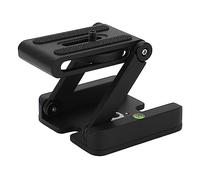 Piastra Pieghevole con Testa Inclinabile Z Flex, Piastra a Sgancio Rapido Tipo Z Universale con Vite da 1/4 di Pollice, Testa per Treppiede con Testa Inclinabile Z per Fotocamera