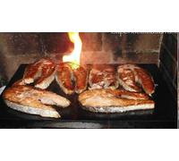 PIASTRA PIETRA LAVICA ETNA COTTURA BISTECCHIERA BARBECUE REFRATTARIA 45X40X2.