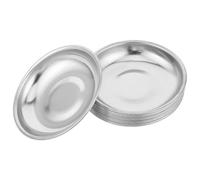 Piastra Portapellet Fumo in Acciaio Inox 10 Pezzi Argento
