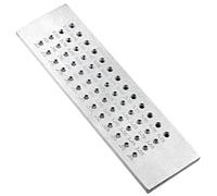 Piastra professionale di trafilatura in acciaio al tungsteno, 52 fori, strumento di riduzione del filo metallico per la creazione di gioielli, 0,26-4,10 mm, dimensioni 20,3 x 5,1 cm