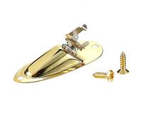 Piastra professionale per presa di ingresso e uscita per chitarra con set di rondelle dentate per un montaggio sicuro, design ad alta tensione, piastra per presa per chitarra con viti