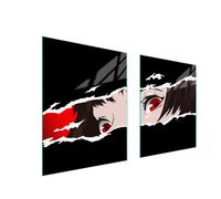PIASTRA PROTETTIVA IN VETRO ANIME 85x52 PER STUFA