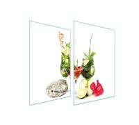 PIASTRA PROTETTIVA IN VETRO PER CUCINA 2x35x52 FRUTTA