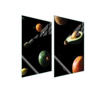 PIASTRA PROTETTIVA IN VETRO PER CUCINA 2x35x52 FRUTTA