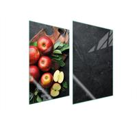 PIASTRA PROTETTIVA IN VETRO PER CUCINA 2x35x52 MELA