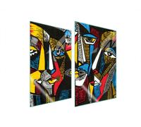 PIASTRA PROTETTIVA IN VETRO PER CUCINA 2x35x52 POP ART.