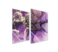 PIASTRA PROTETTIVA IN VETRO PER CUCINA 2x35x52 VIOLA