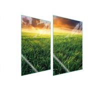 PIASTRA PROTETTIVA IN VETRO PER CUCINA 2x35x52 VISTA