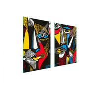 PIASTRA PROTETTIVA IN VETRO PER CUCINA 65x52 POP ART.