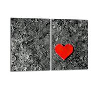 Piastra protettiva in vetro per la stufa 2x40x52 Cuore